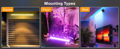 Yiflamefly 1/2/4Pcs 120W RGB 666LED Splicable Wall Washer Light 254Dynamic Show Strobe Stage Light Bar For Wedding Party KTV Bar