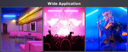 Yiflamefly 1/2/4Pcs 120W RGB 666LED Splicable Wall Washer Light 254Dynamic Show Strobe Stage Light Bar For Wedding Party KTV Bar